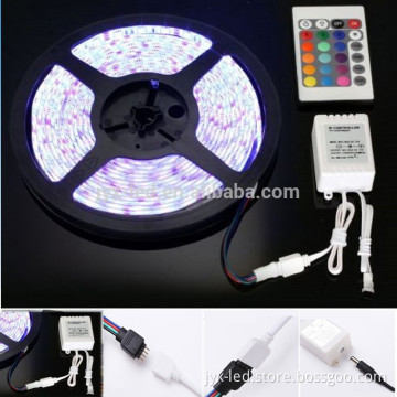 multi color RGB IP65 waterproof strips+power supply+controller led strip complete set/kit led strip light smd5050